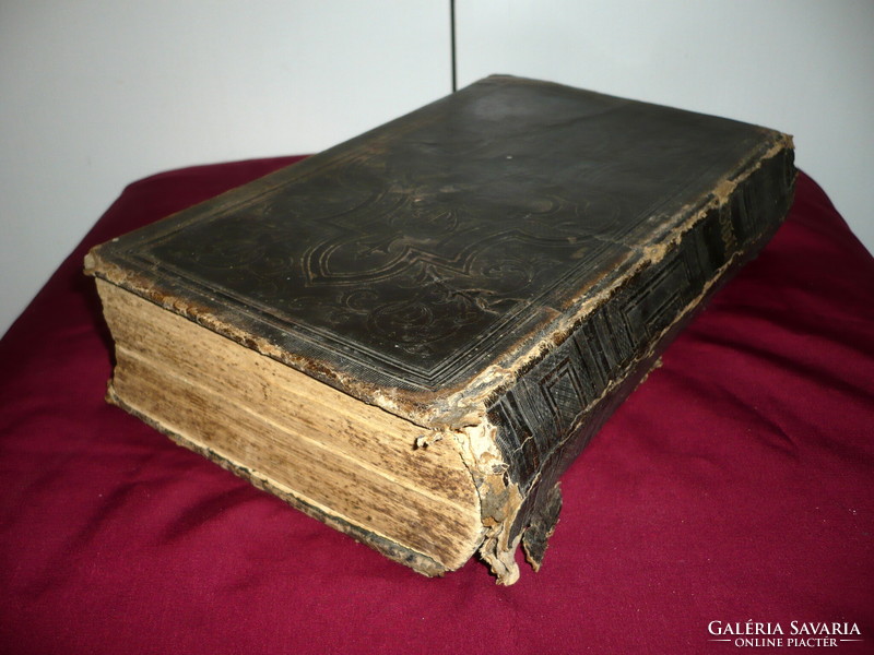 Bibkia sacra, biblical ematá, bákona, 1859, antique Slovak language bible