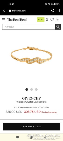 Újszerű Eredeti Givenchy karkötő 110.000.- értékben