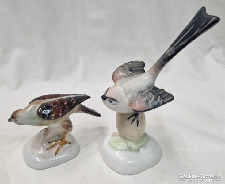 Aquincumi porcelán madarak gyönyörű festéssel hibátlan állapotban együtt eladók