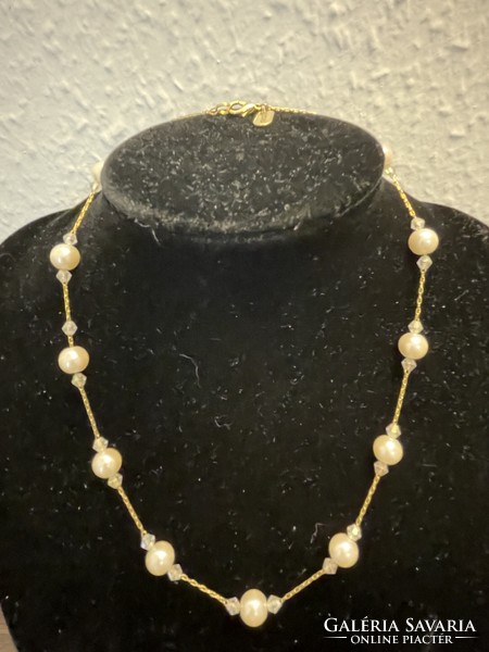 Designer kissaka pearl string decorated with real pearls