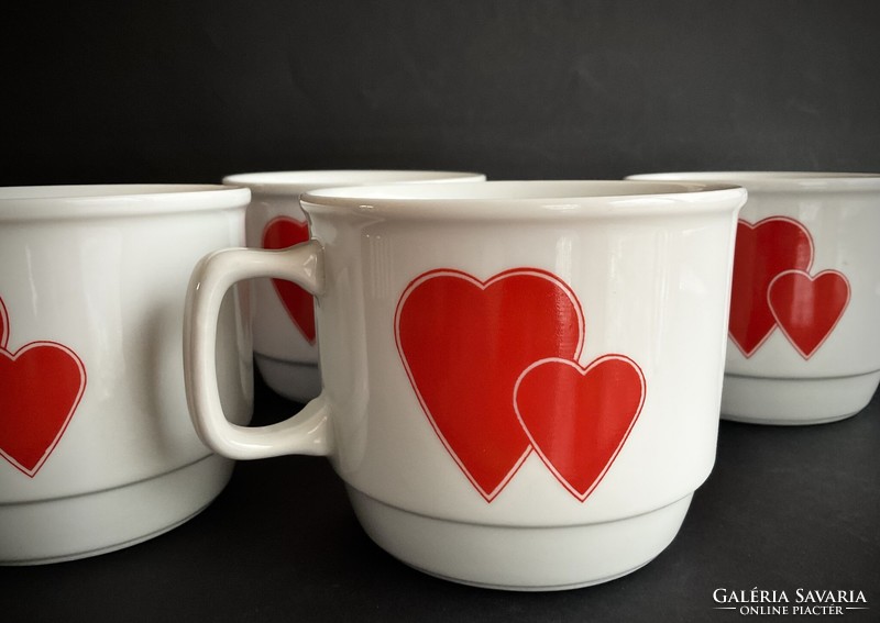 Zsolnay 4-piece showcase heart mug Heart Life Insurance
