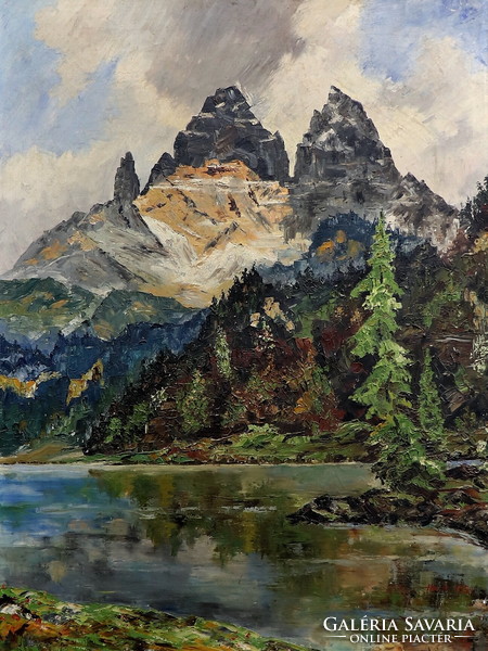 Mountain region, xx. Sz-i painter, expressive, good quality