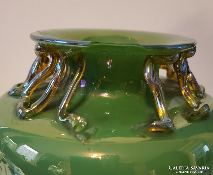 Csodás antik váza - szecessziós - 18 cm magas - sérülés van!