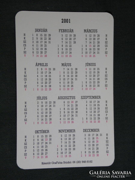 Card calendar, aboriginal clothing fashion store, Kisvárda, male model, 2001, (6)