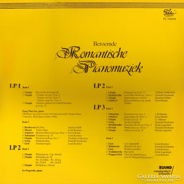 Various - Beroemde Romantische Pianomuziek (3xLP, Comp)