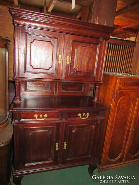Antik mahagóni tálaló szekrény (restaurált)