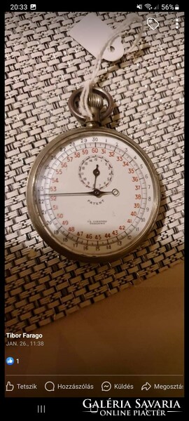 HUF 1 extremely rare WW2 military German Nazi stop watch