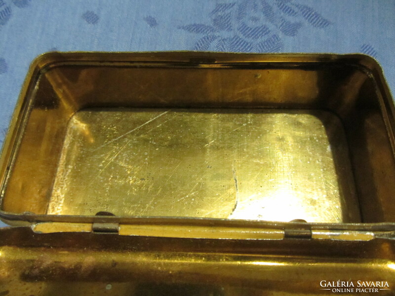Pfaff metal sewing box, at least 100 years old---worn