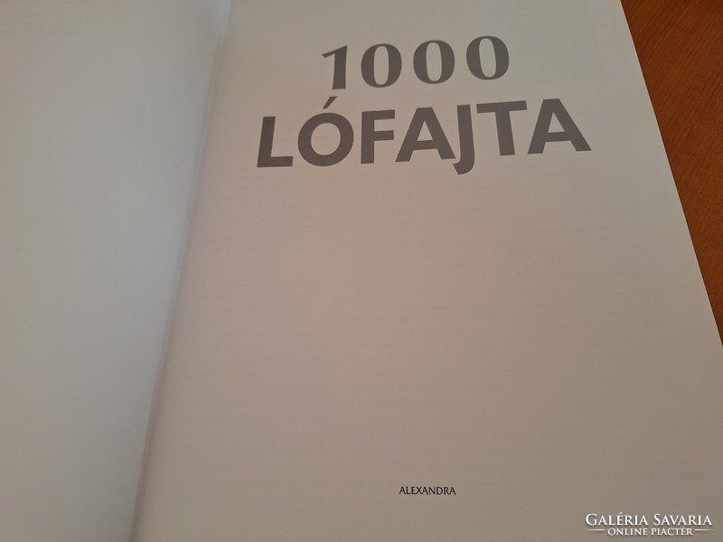 1000 lófajta . A VILÁG LÓFAJTÁI/LÓTARTÁS/LOVAGLÁS. 9500.-Ft