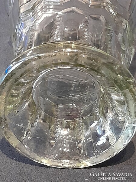 Különlegesen szép art decó  üvegváza 20 as évekből hibátlan állapotban