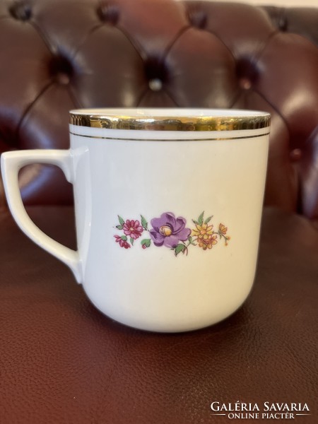 Wonderful, peaceful Czechoslovak tea mugs in perfect condition!