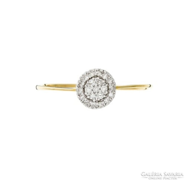 Diamond&co diamond ring, women's, 375 gold, new, engagement