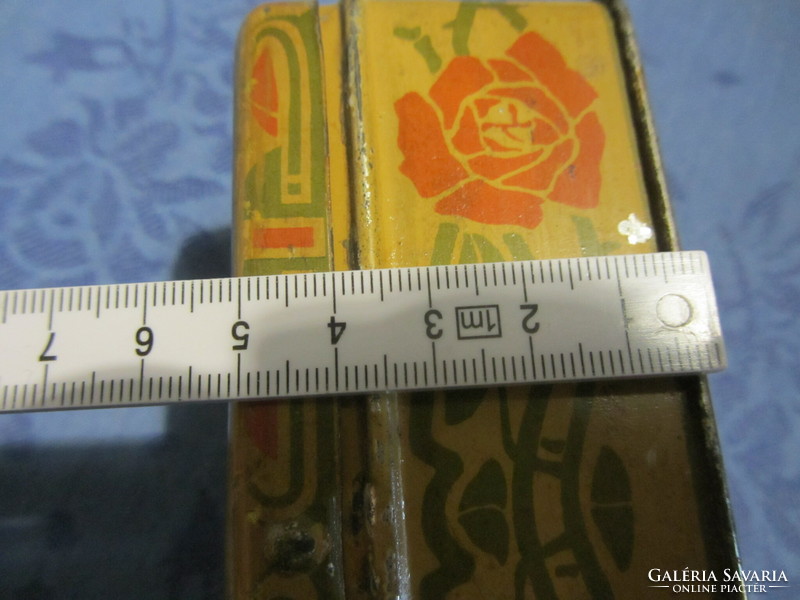Pfaff metal sewing box, at least 100 years old---worn
