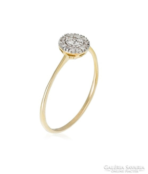 Diamond&co diamond ring, women's, 375 gold, new, engagement