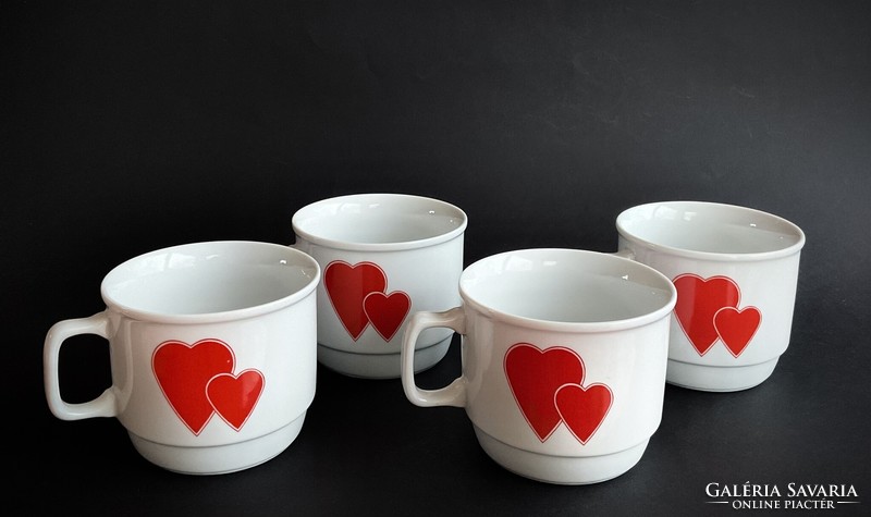 Zsolnay 4-piece showcase heart mug Heart Life Insurance