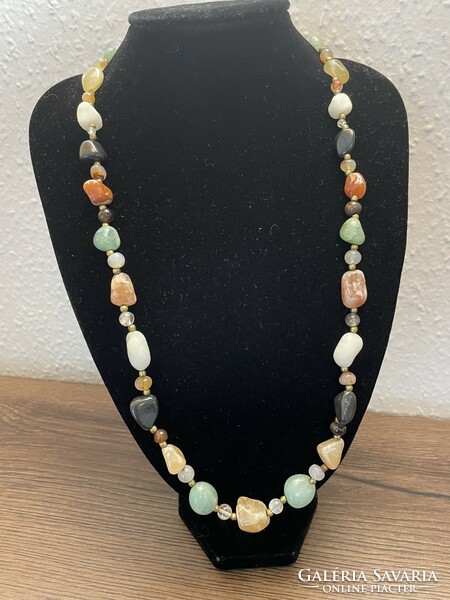 Beautiful vintage mineral necklace with original clasp