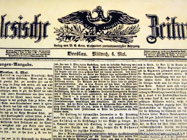 1850 május 6  /  Külföldi ÚJSÁG  /  regiujsag (EREDETI Külföldi újságok) Szs.:  12091
