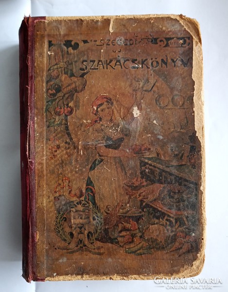 Teréz Szekula's new cookbook from Szeged. Antique 1900