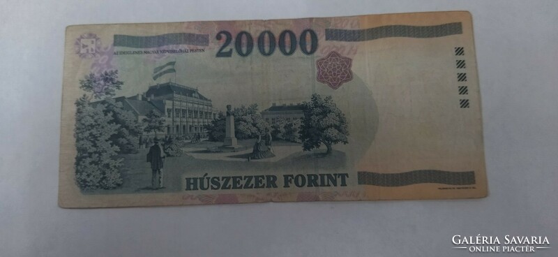 Rare 20,000 HUF banknote 1999 gd in nice but used condition, I recommend it to collectors!