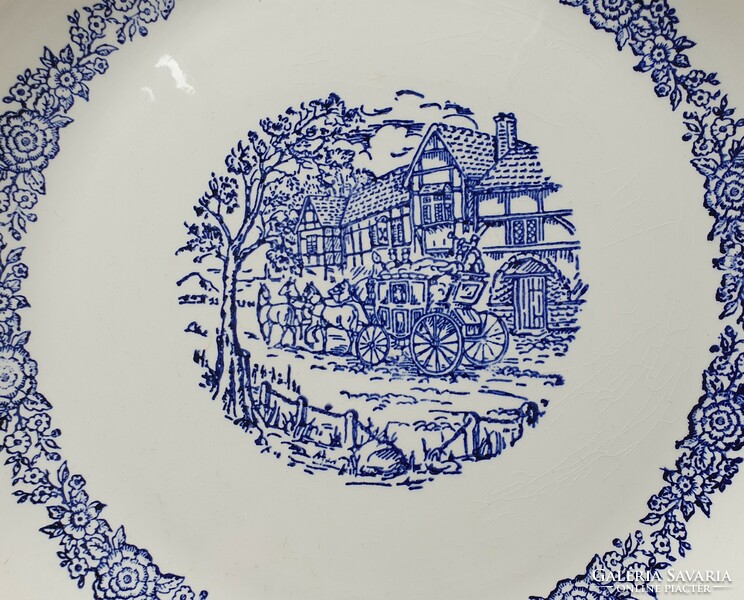 Brighton angol jelenetes porcelán tálaló kínáló tányér tál
