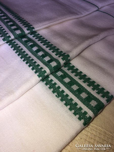 Gyomai pamut törlőruha (zöld mintás)