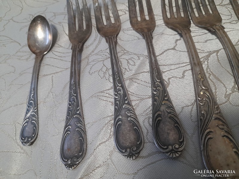 7 pieces of 100 silver-plated cutlery for replacement