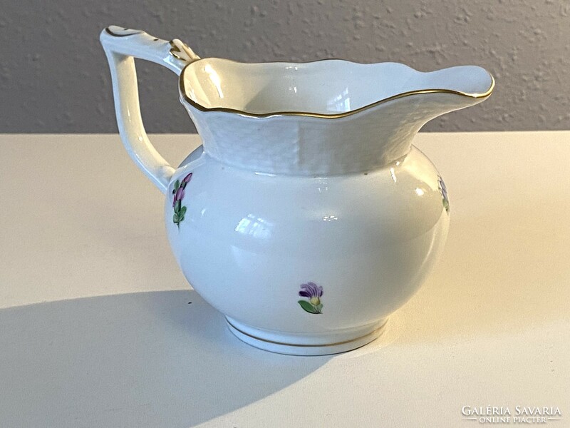 Herend porcelain spout with handle and tulip decor