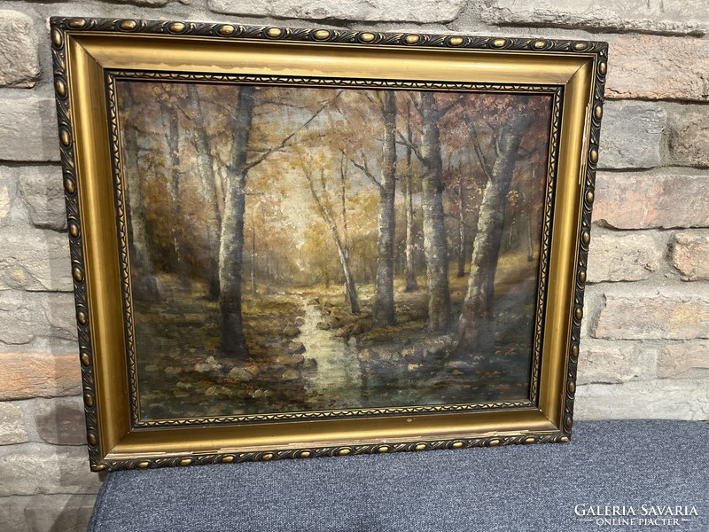 Oil painting forest