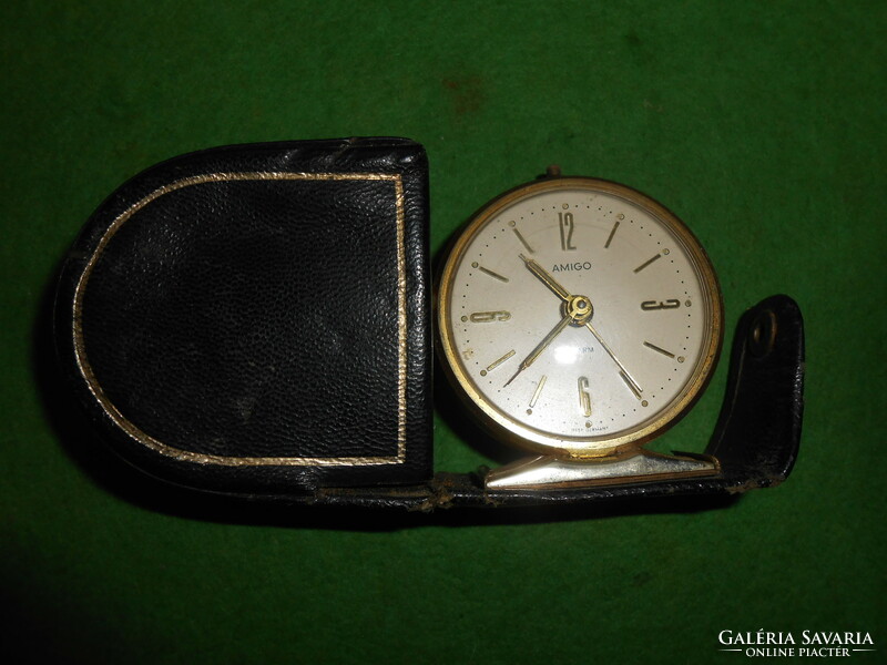 Mini alarm travel clock in original case