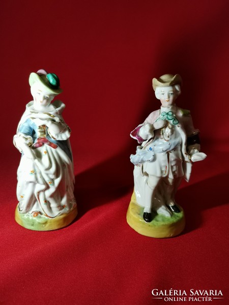 1870-1880 Elbogen porcelain figurine pair!