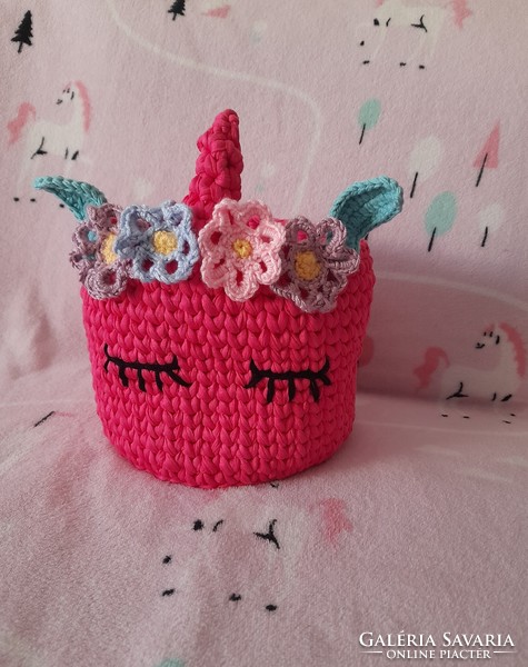 New crochet unicorn storage