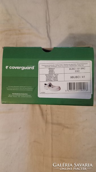 Coverquard 41-es fehér munkavédelmi szandál , új , használatlan