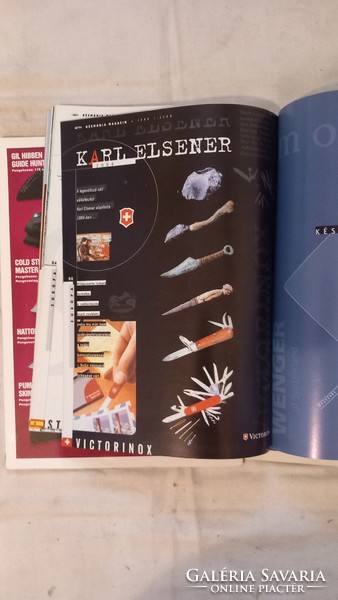 Késmania magazine (1999. First issue) and 2 knife mania magazines, knives, knives, pocket knives for collectors