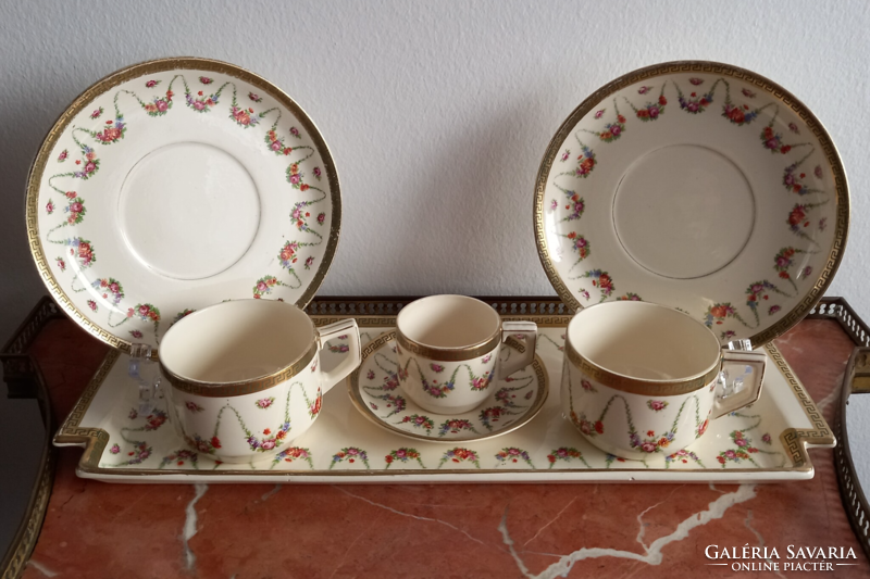 Sarreguemines faience tea set