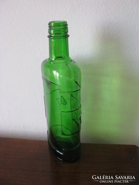 Green glass bottle - becherovkás