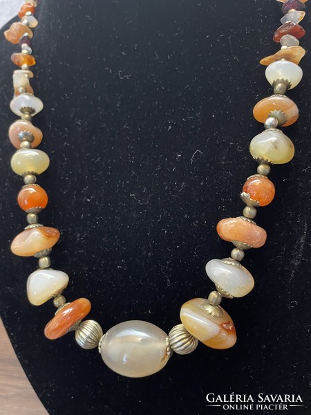 Beautiful vintage mineral necklace with original clasp