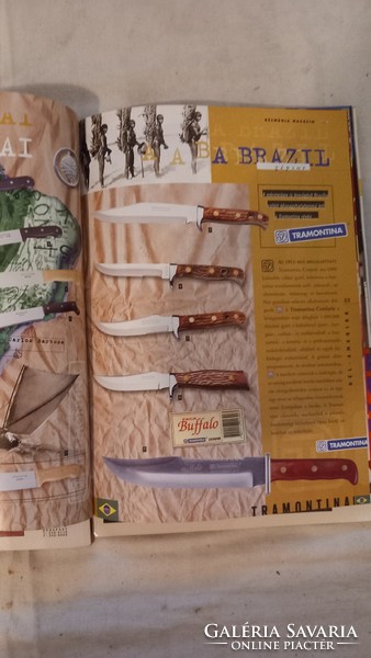 Késmania magazine (1999. First issue) and 2 knife mania magazines, knives, knives, pocket knives for collectors