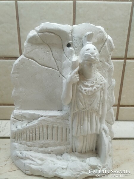 Római katona gipsz szobor kandalló vagy egyéb enteriőrbe illő dísz eladó!