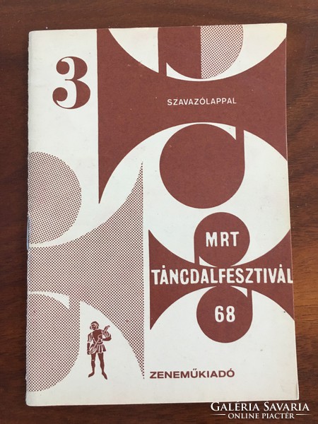 Mrt dance song festival: 20 dance songs from the program of the 1968 semi-finals of the dance song festival 1./3. Booklet