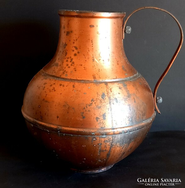 Huge handmade bronze vase kaspo negotiable art deco design
