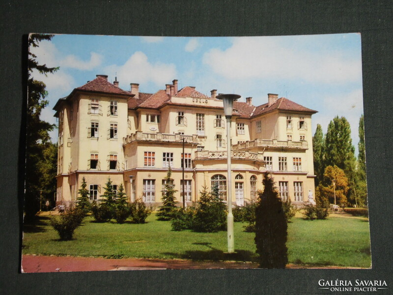 Postcard, Balatonföldvár, Kistex resort view detail