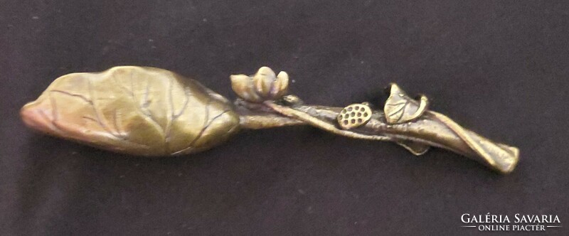 Copper teaspoon (lotus root, flower)