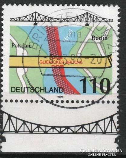 Ívszéles Német 0087 Mi. 1967   1,00 Euró