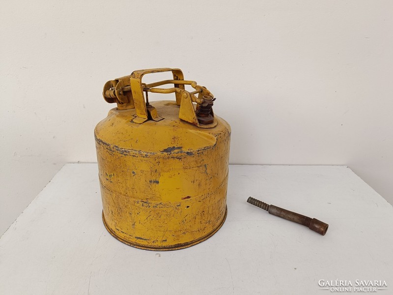 Antique oil petrol can oil can gas station 313 8397