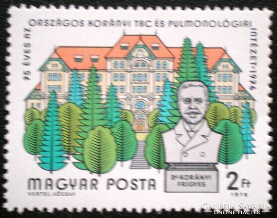 S3139 / 1976 Korányi TBC és Pulmonológiai Intézet bélyeg postatiszta