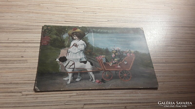 Antique greeting postcard.