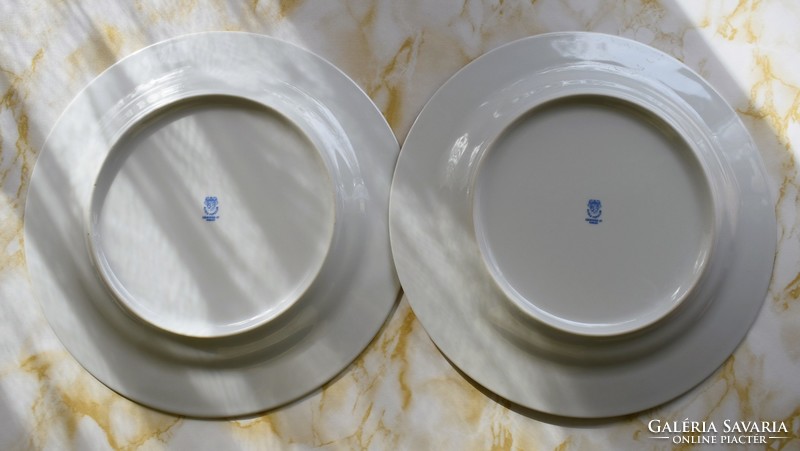 2 Pcs retro Great Plains porcelain pot factory rt. Flat plate, rare!