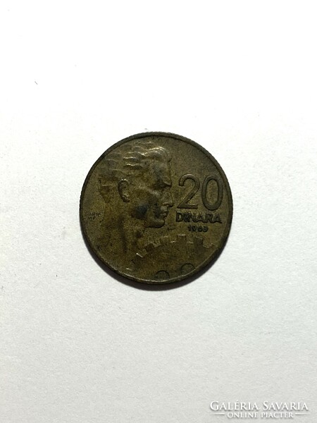 20 Dinars Yugoslavia 1963 20 dinara metal money coin