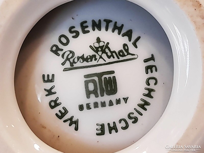 Rosenthal patika mozsár formájú reklám hamutartó