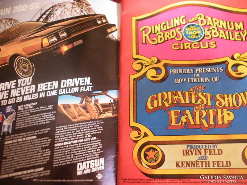 Ringling bros and barnum & bailey circus magazine (1980) + poster - 110th edition -